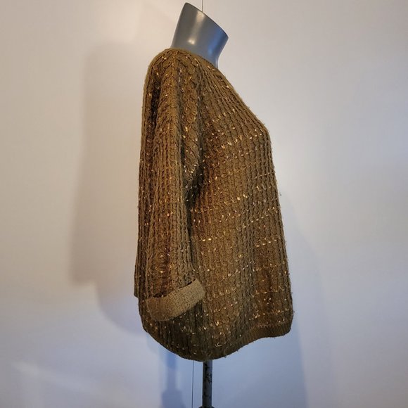 Pink Martini Crew Neck 3/4 Sleeve Sweater Size M - Picture 3 of 12